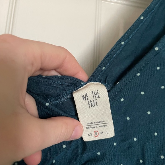 Free People Polka Dot Bell Sleeve Top - Picture 3 of 3